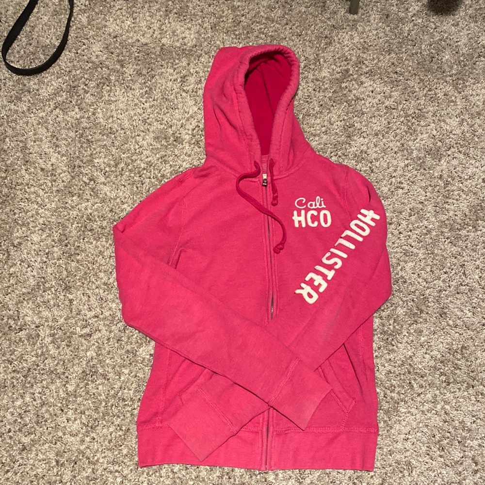 Hollister zip sweater with hoodie